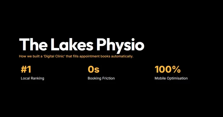 The Lakes Physio case study for physio website Big Bao