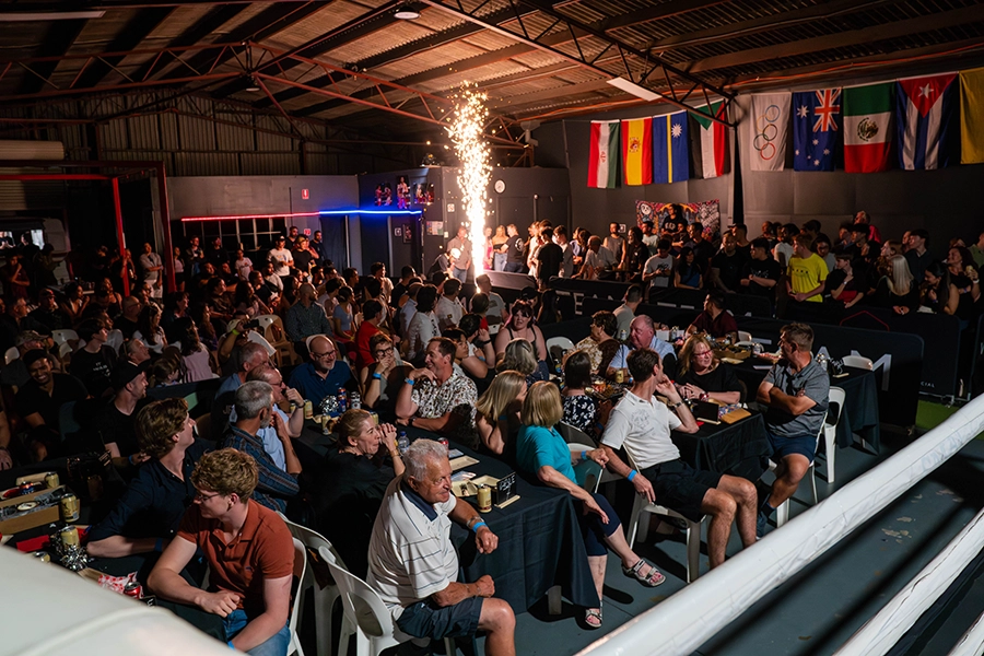 Boxing gym web design Brisbane - El Barrio fight night energy