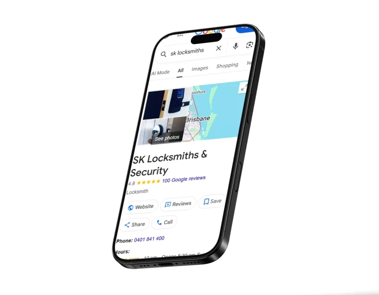 SK Locksmiths security services web design and digital marketing by Big Bao