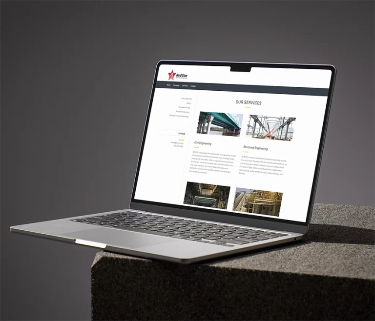 Red Star Consulting Engineers project scope and structural engineering web design by Big Bao