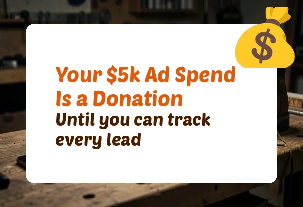 Your $5k Ad Spend Is a Donation Until You Can Track It